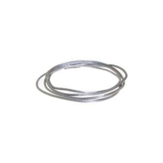Collier en textile argenté
