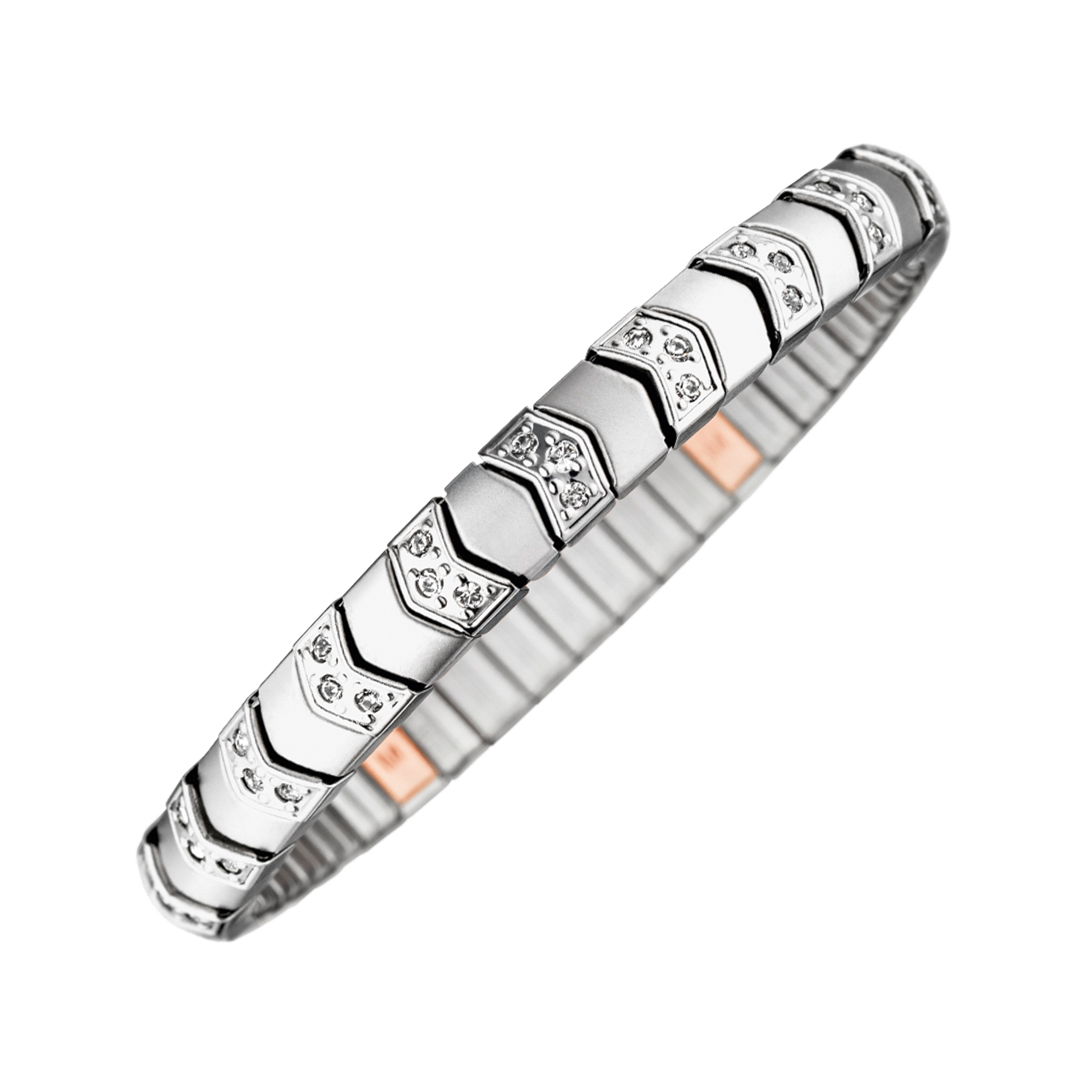 Bracelet flexible argenté