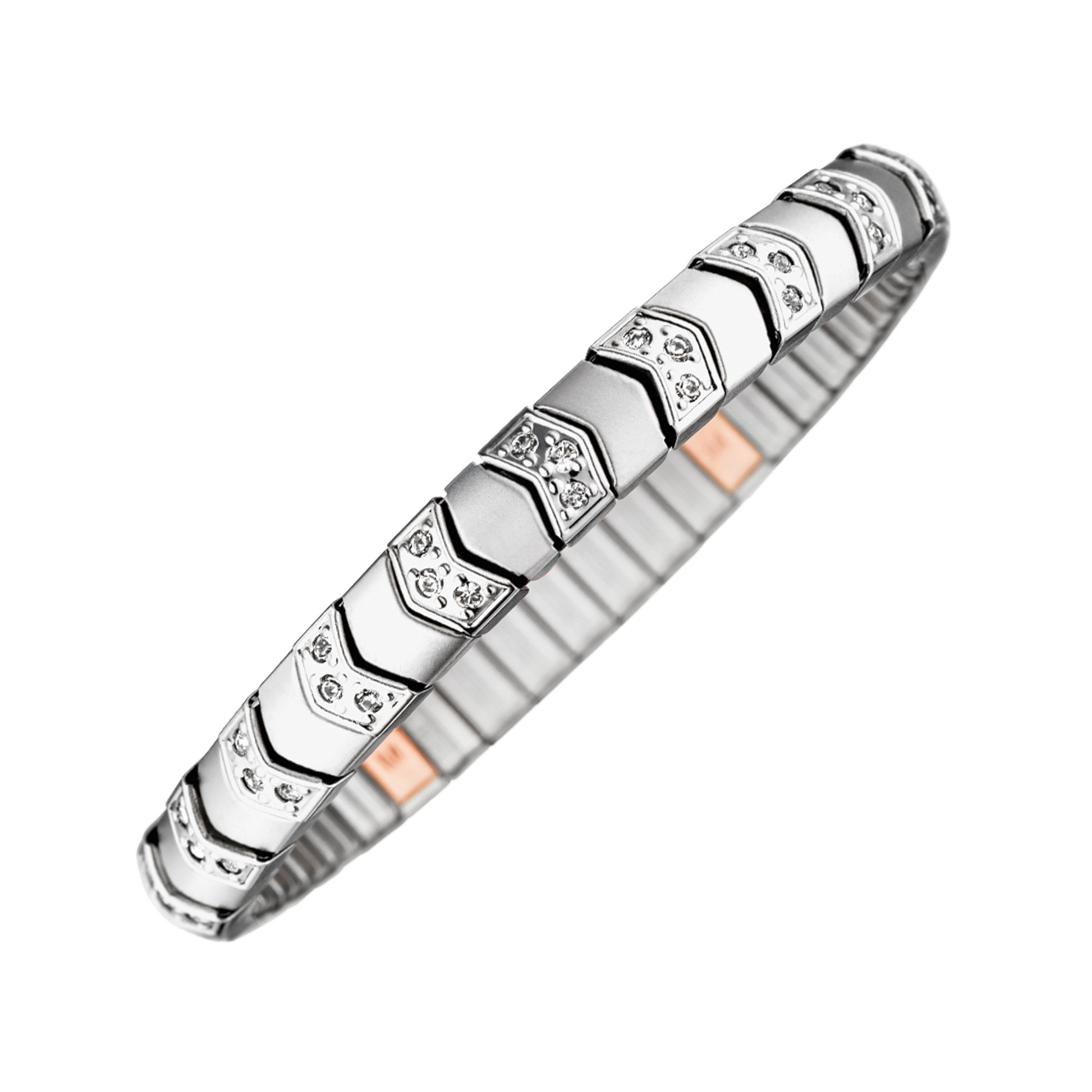 Bracelet flexible argenté