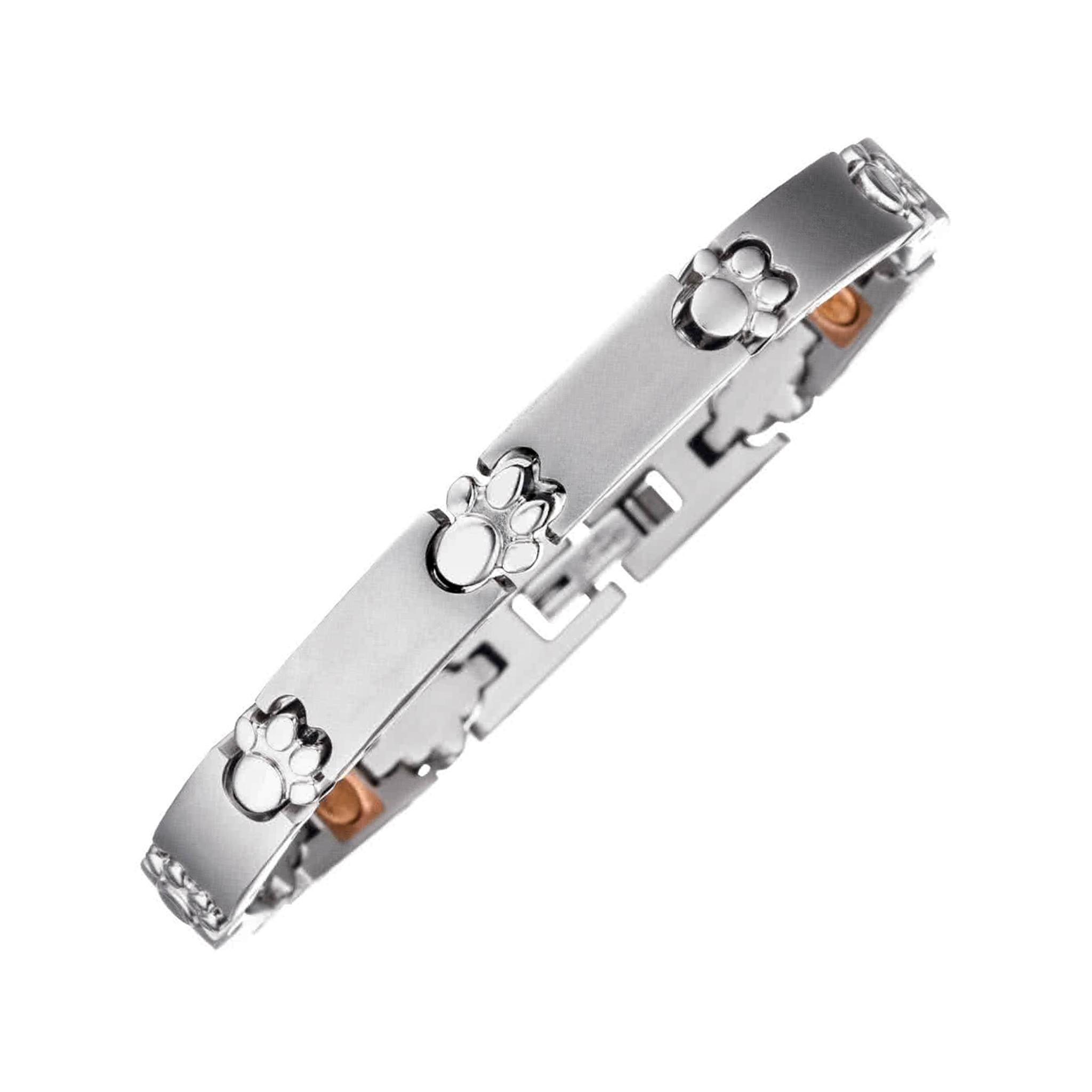 Bracelet magnétique en acier inoxydable à griffes