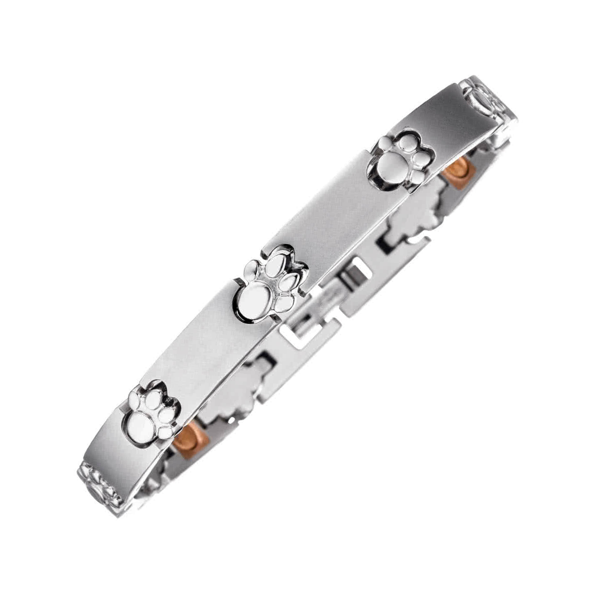 Bracelet magnétique en acier inoxydable à griffes