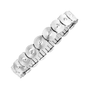 Bracelet magnétique flexible orné de cristaux Swarovski