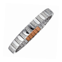 Bracelet souple mat-brillant oxyde de zirconium