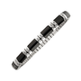 Bracelet souple noir cristaux
