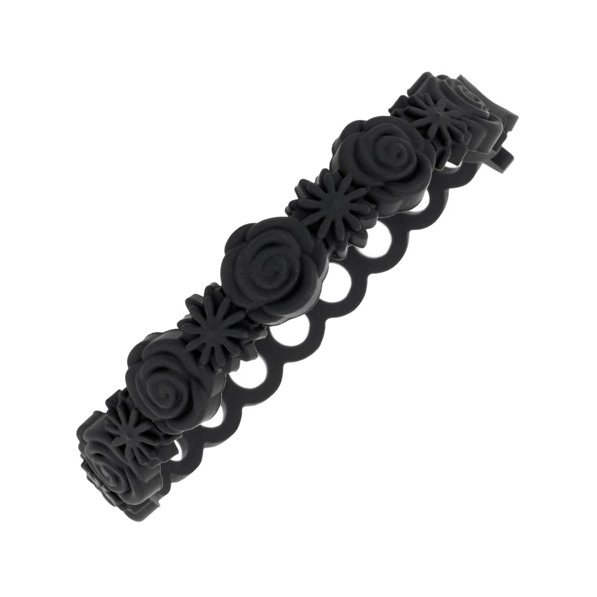 Bracelet/chevillère en silicone rose 3D
