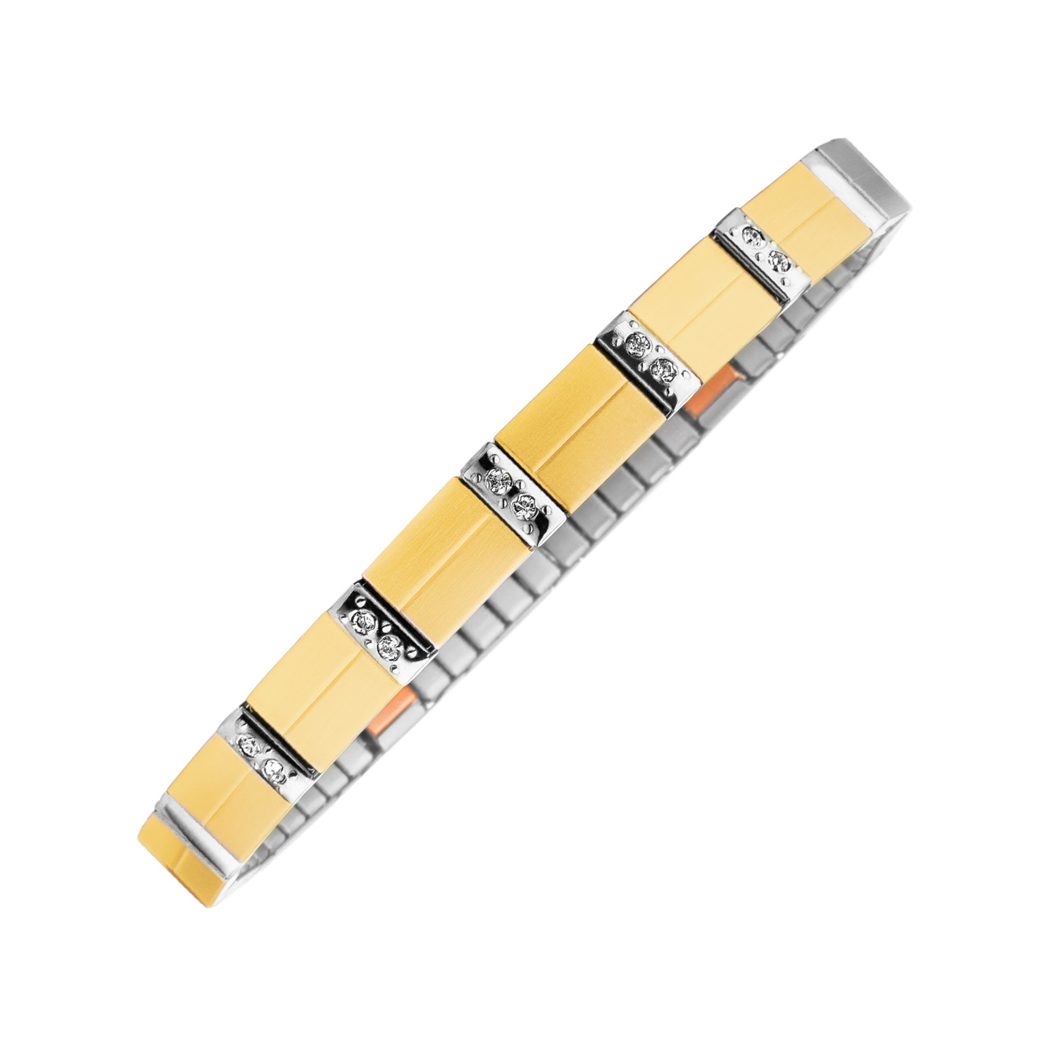 Bracelet extensible Cristaux doré