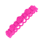 Bracelet/chevillère en silicone rose 3D