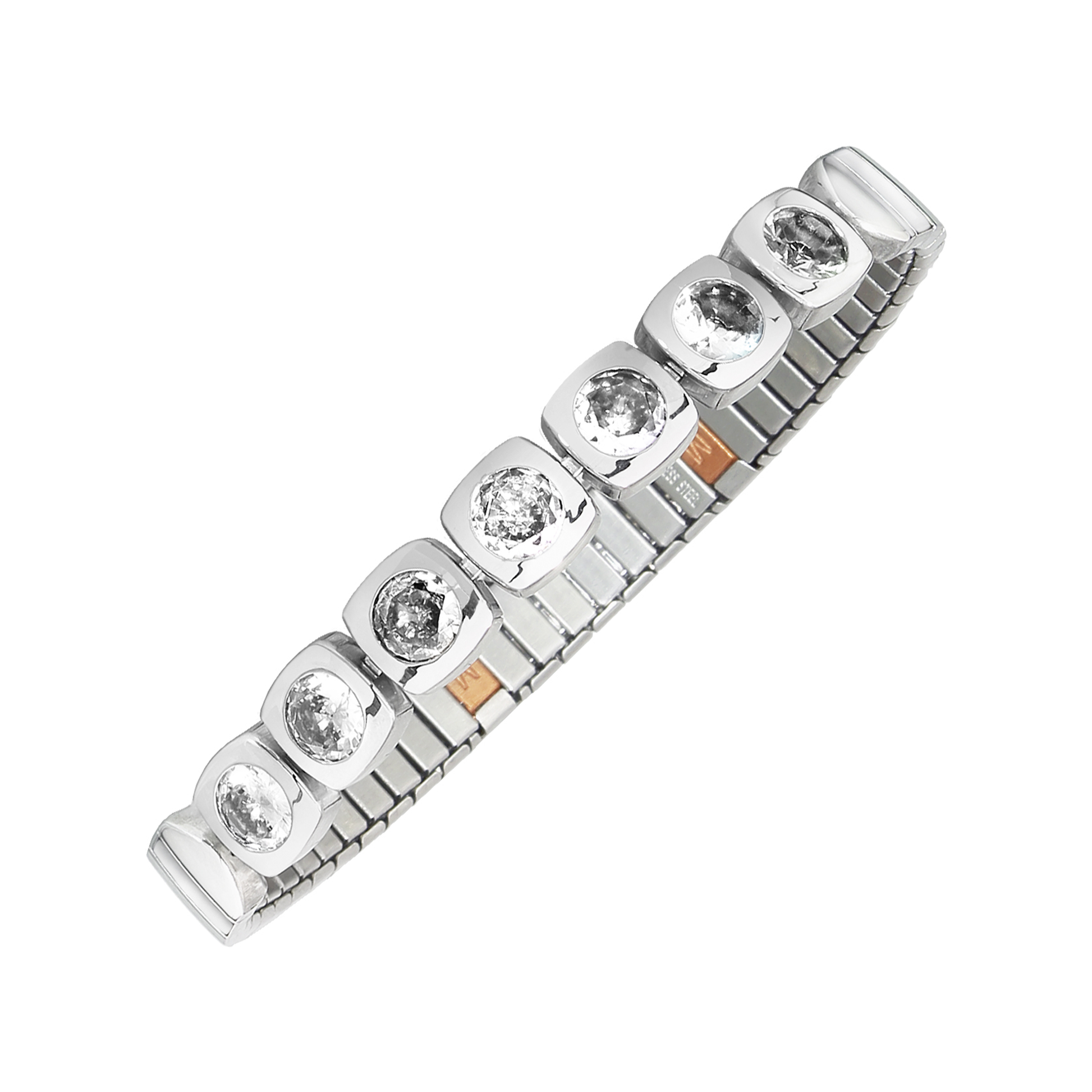 Bracelet flexible argenté