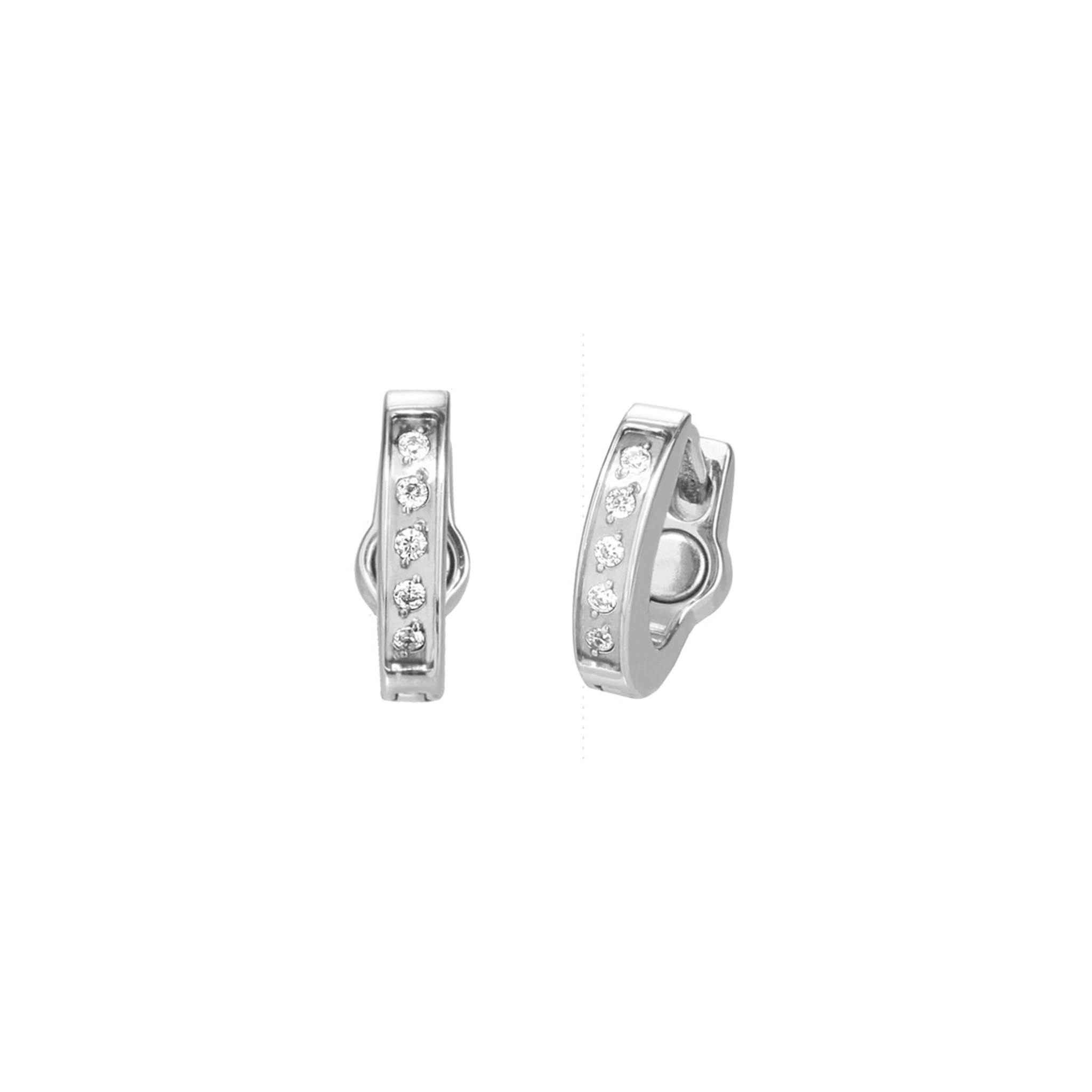 boucles d'oreilles créoles en argent