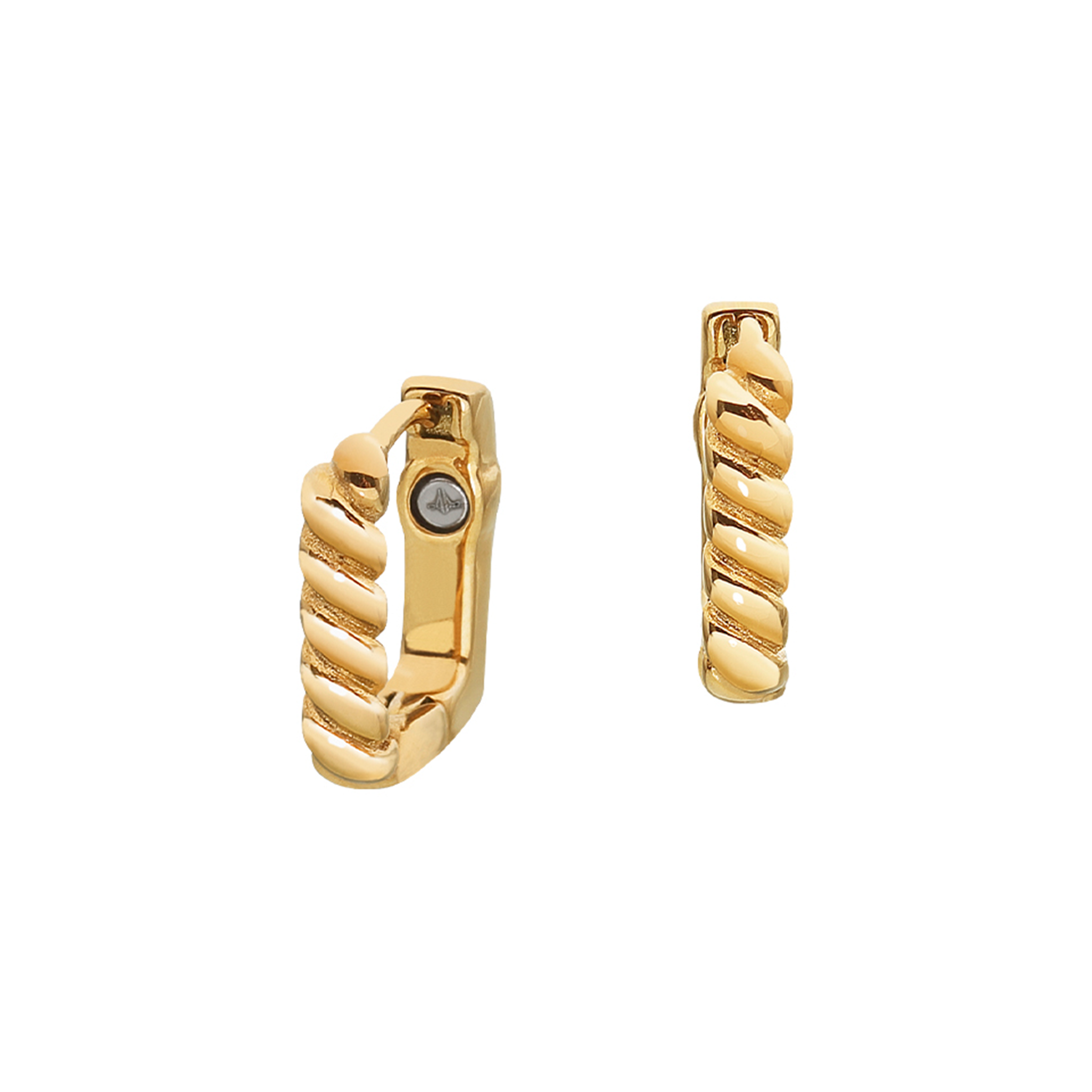 Boucles d'oreilles créoles dorées