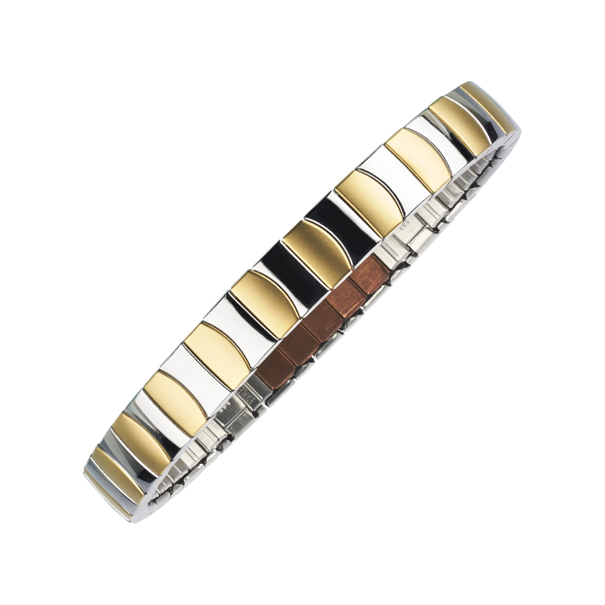 Bracelet flexible contrasté – Or