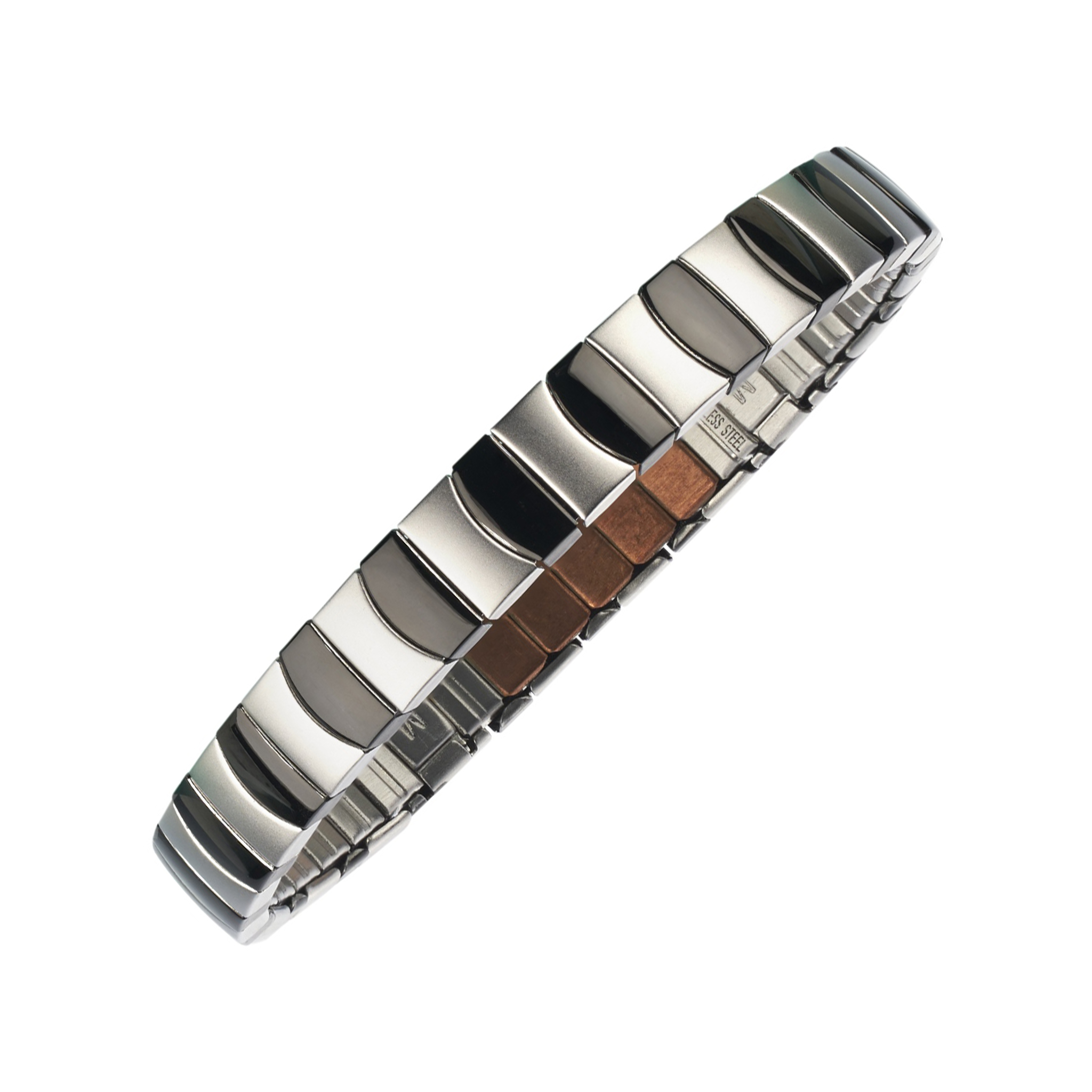 Bracelet flexible contrasté – Noir