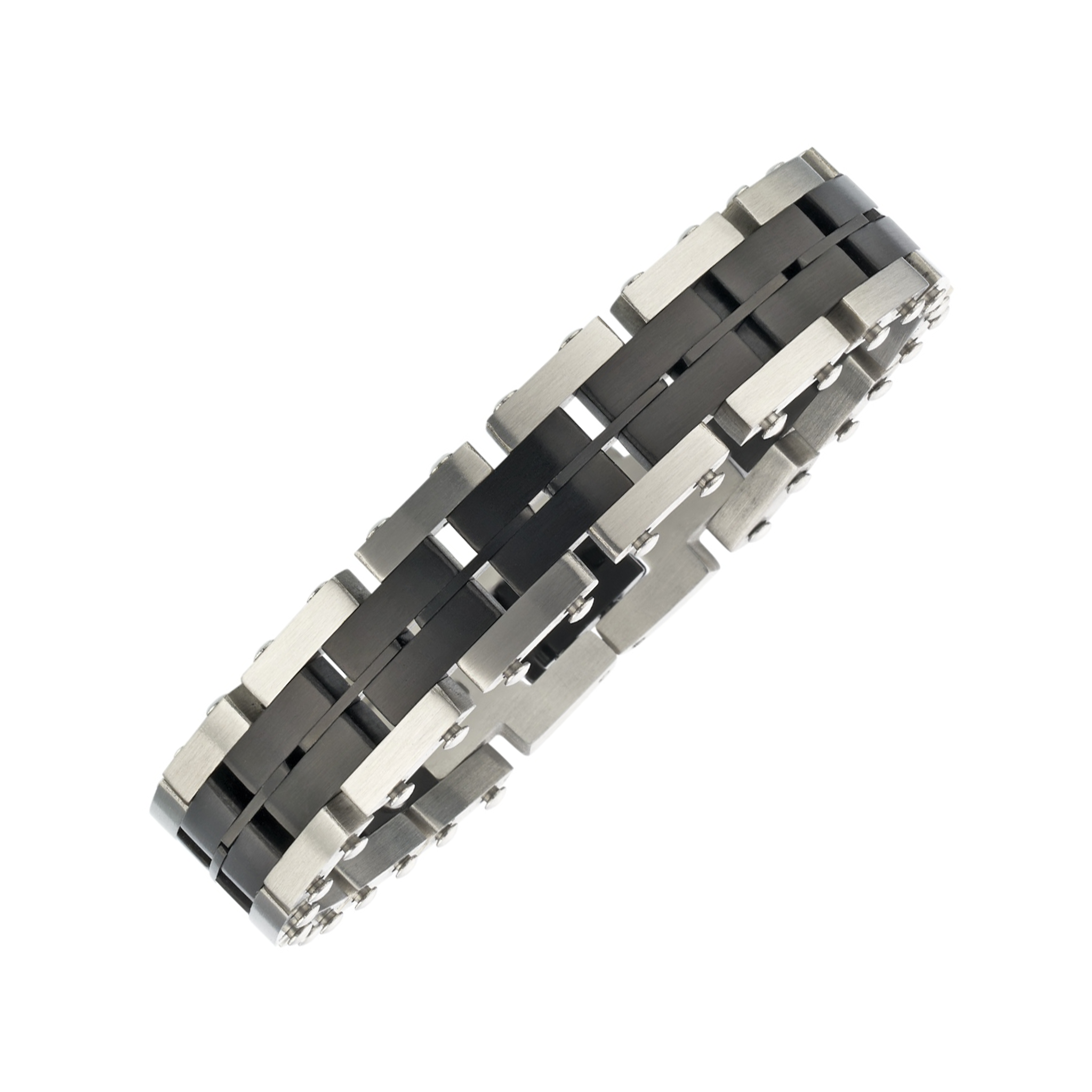 Bracelet en acier noir