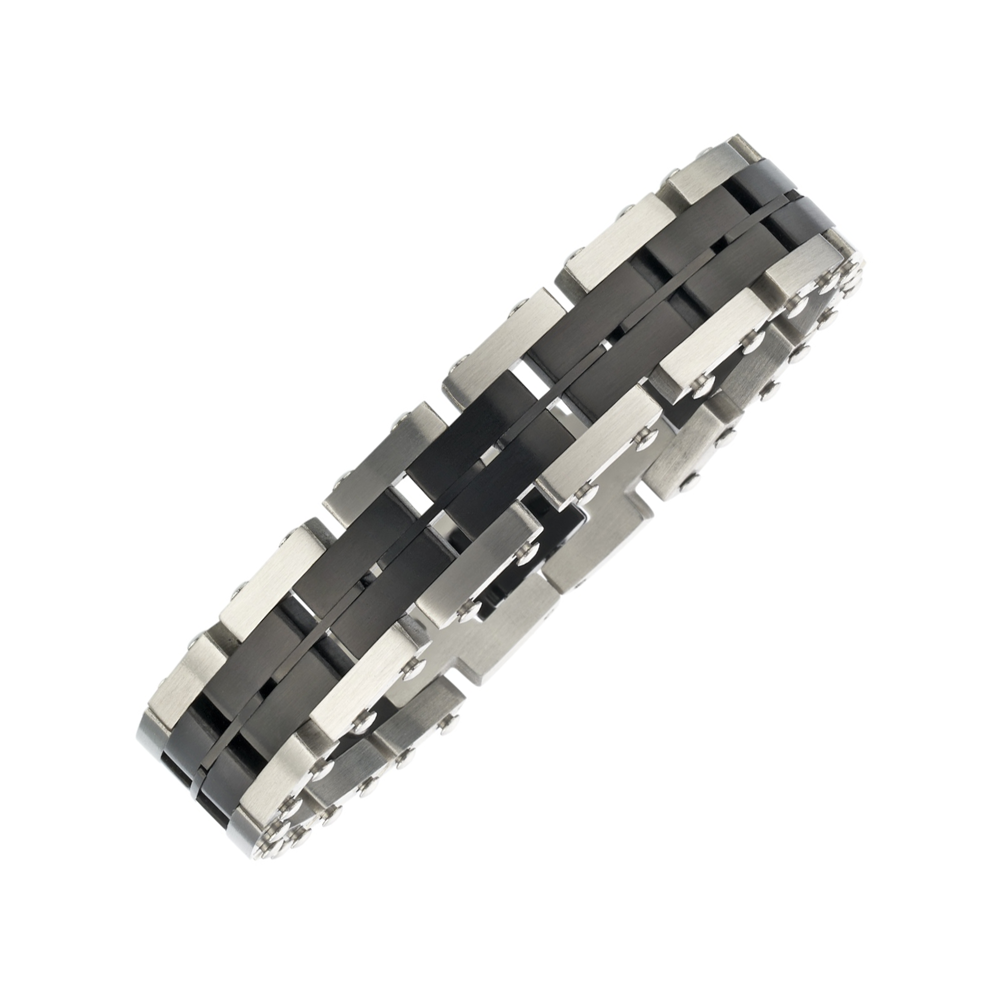 Bracelet en acier noir