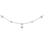 Chaîne de cheville magnétique en argent