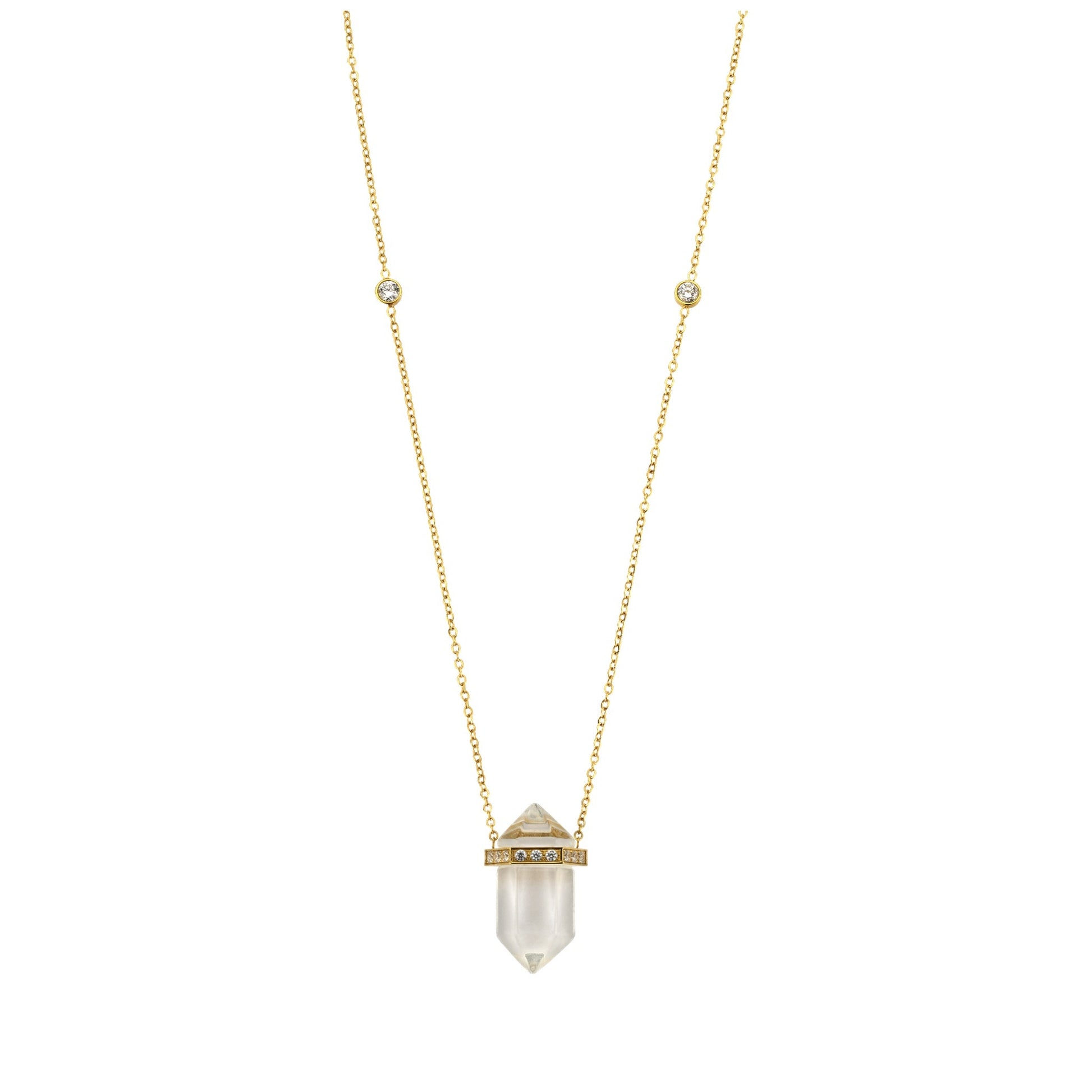 Collier en or cristallin