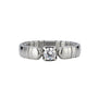 Bague flexible Élégance Brillante – argent