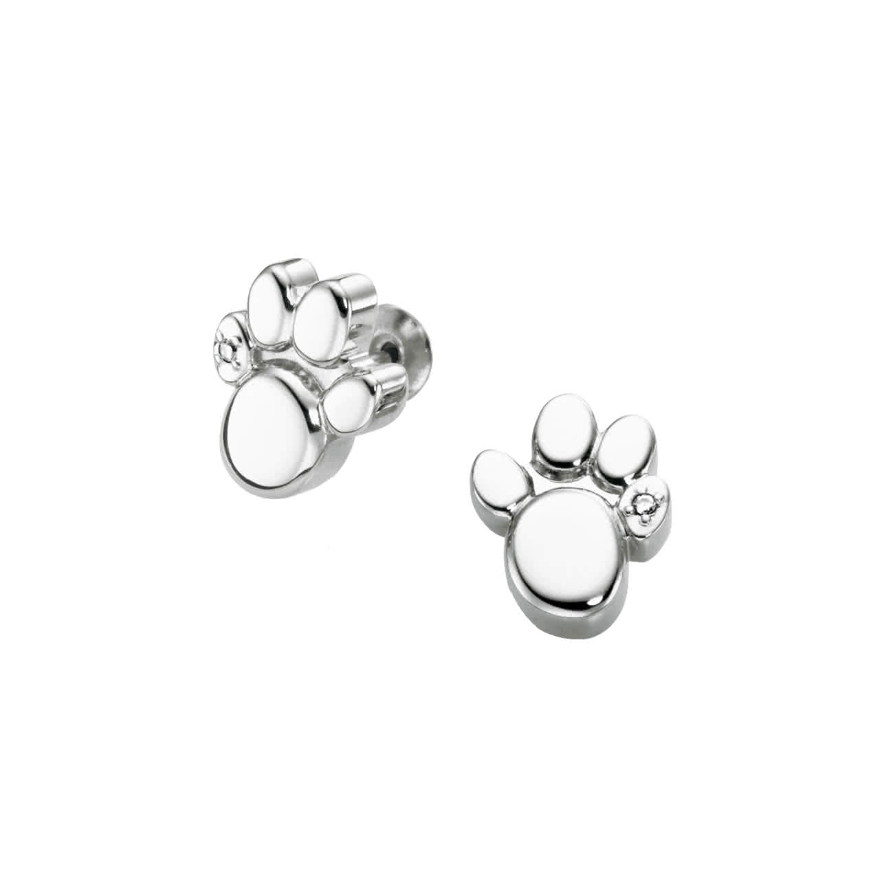 ohrstecker-pfote-mit-zirkonia-1387P